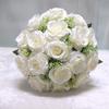 Pearl Lace Mesh Bridal Bouquet with Silk Ribbon Artificial Flower Bouquet  Wedding Decor