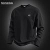 Mark Fairwhale Men's Cotton Long-Sleeve Cat Graphic Crewneck T-Shirt