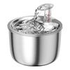 Pet Water Dispenser 304 Stainless Steel Automatic Circulation Water Fountain Cat Dog Drinking