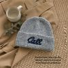 Unisex Letter Embroidered Beanie Stretchable Fit Casual Beanie Hat  Outdoor Activities