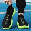 Men Shoes New Comfortable High-top Walking Shoes Women Lightweight Fashion Casual Sneakers Breathable Slip on Mens Loafers Black