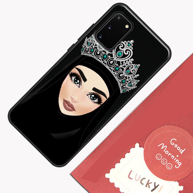 Muslim Islamic Girls Arabic Hijab Phone Case For Samsung Galaxy S23 S26 Ultra S20 S21 S22 S24 S25 Plus S10 S25 FE Cover Shell