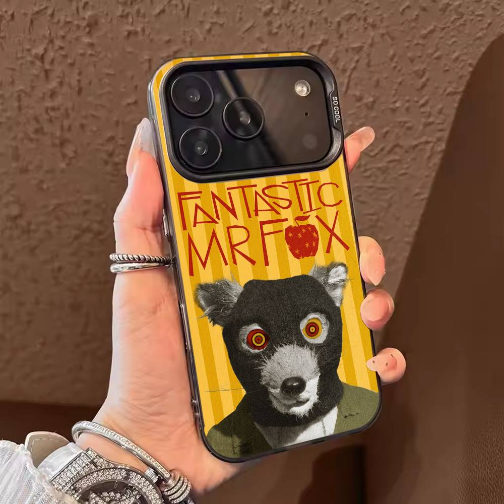 

The F-Fantastic Mr. Fox Phone Case For iPhone 17 16 15 14 13 12 11 Pro Max Plus Silver candy Matte Cover iPhone12PRO