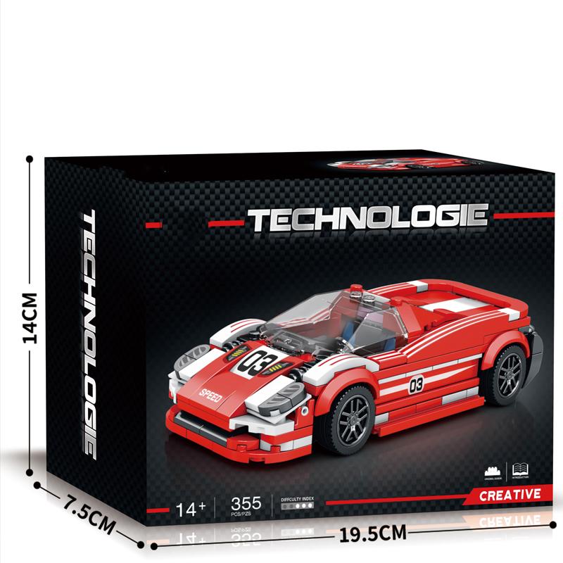 

355PCS City Sport Car Vehicle Building Blocks 1:24 Scale Super Racers Bricks Desktop Display Toys Holiday Gifts For Children