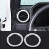 Silver Aluminum Side Air Vent Trim Rings For Toyota Land Cruiser Prado LC250 24+