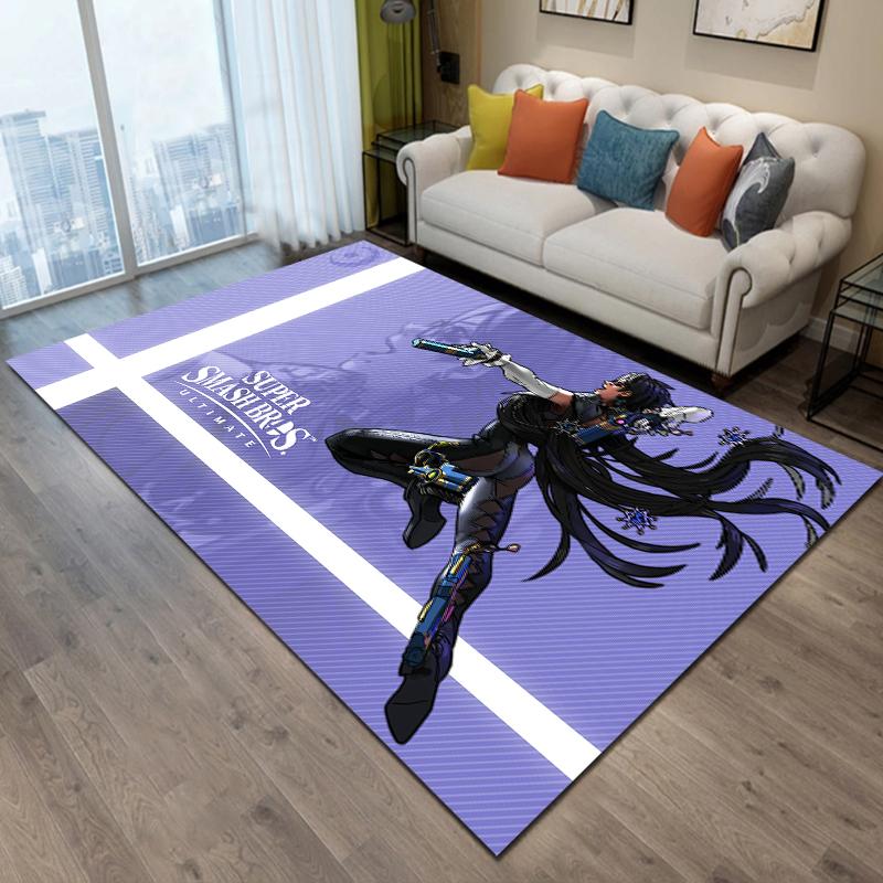 15 Size Bayonetta-game Pattern Rug for Living Room Bathroom Mat Creative Door Mat Bedroom Home Decor Rug Home Accessories