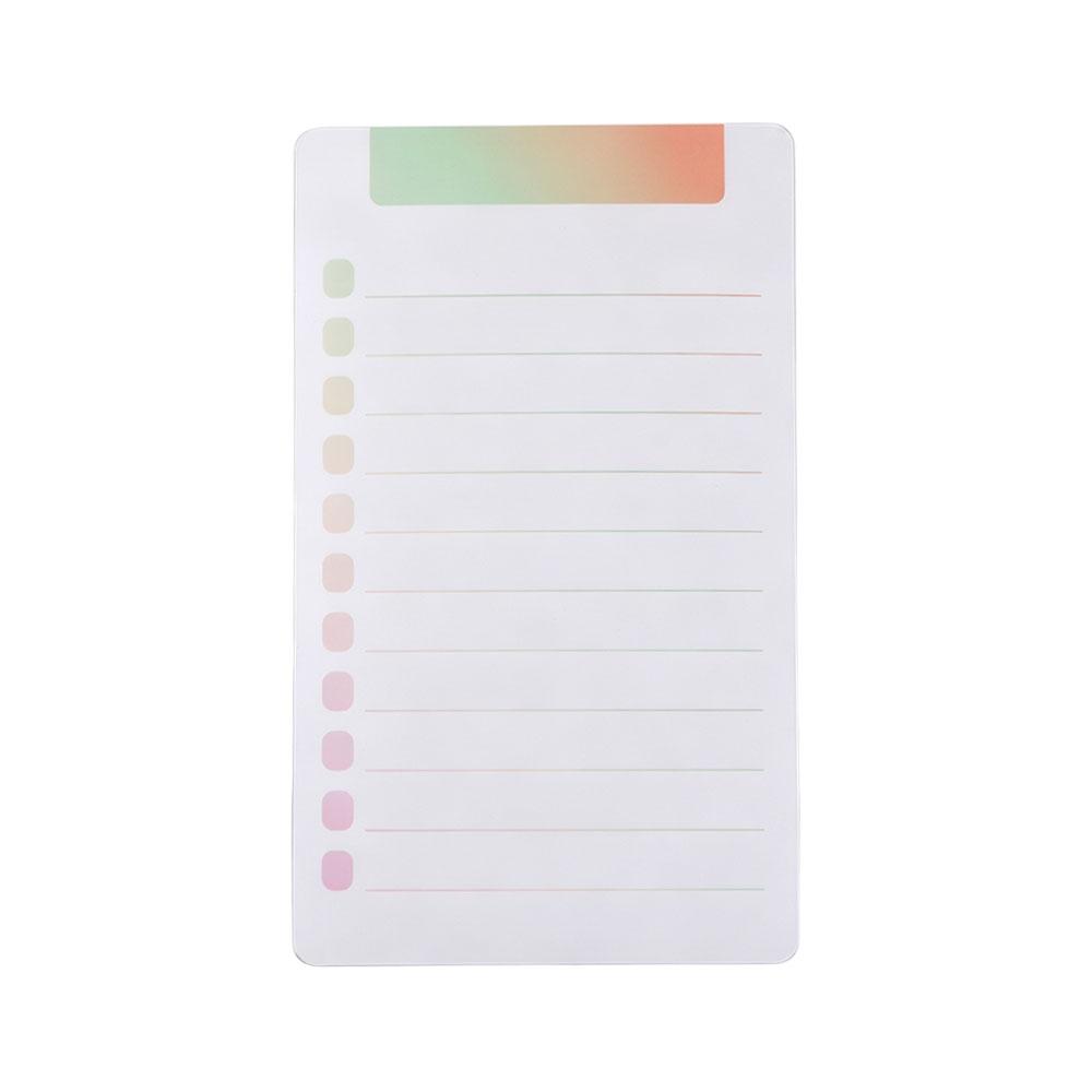 Shopping List Planner Magnetic Fridge Notepad Grocery Sticker Whiteboard Magnetic Memo Sticker PET To Do List