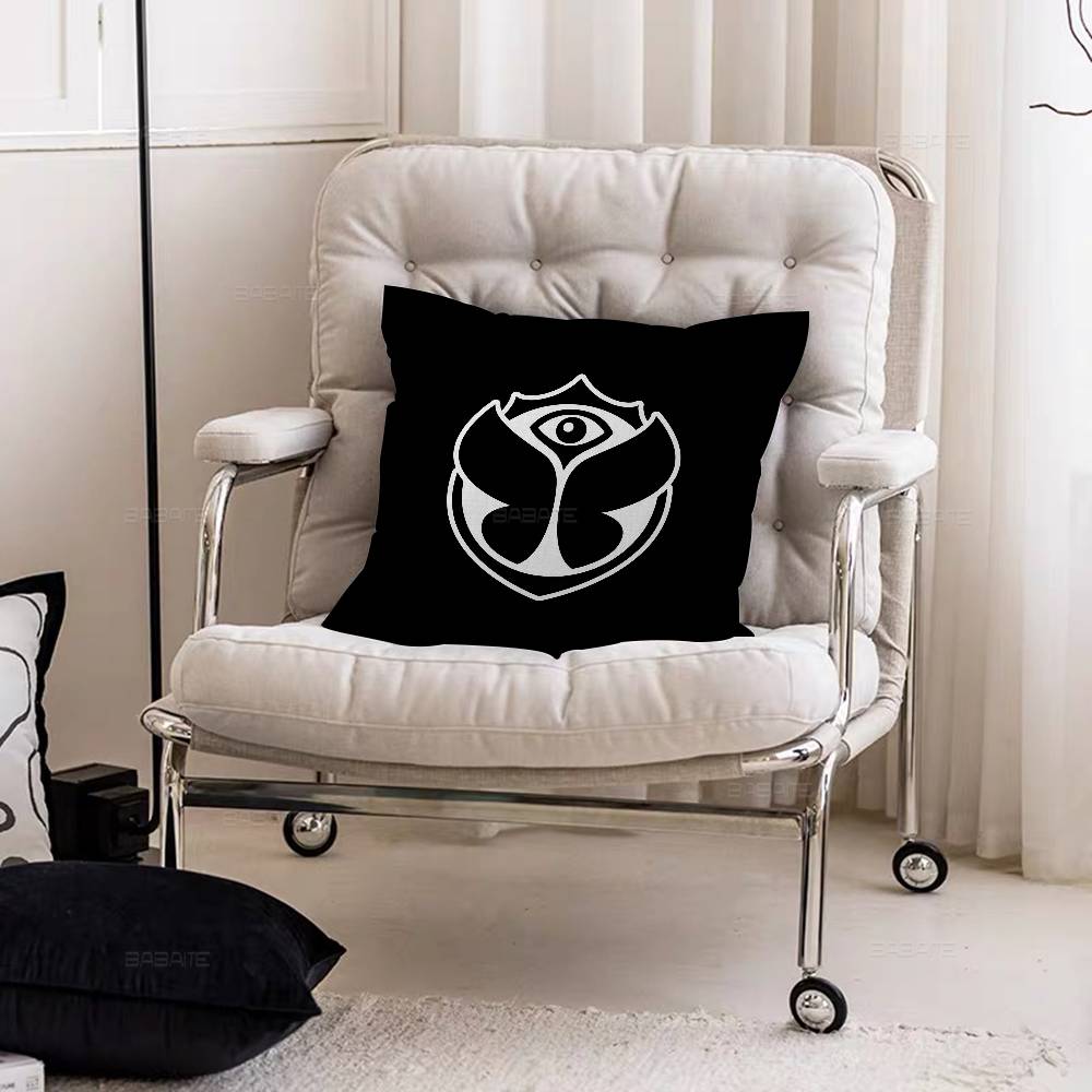 TTomorrowlands Music Logo Personalized Pillow Dust Cover Bedroom Kids Party Decoration Pillowcase Birthday Children Gift