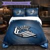 Biancheria da Letto a Tema Real Sociedad FC Set 3 Pezzi Copripiumino Biancheria da Letto Decorativa Per Camera Teen Decorazione Casa