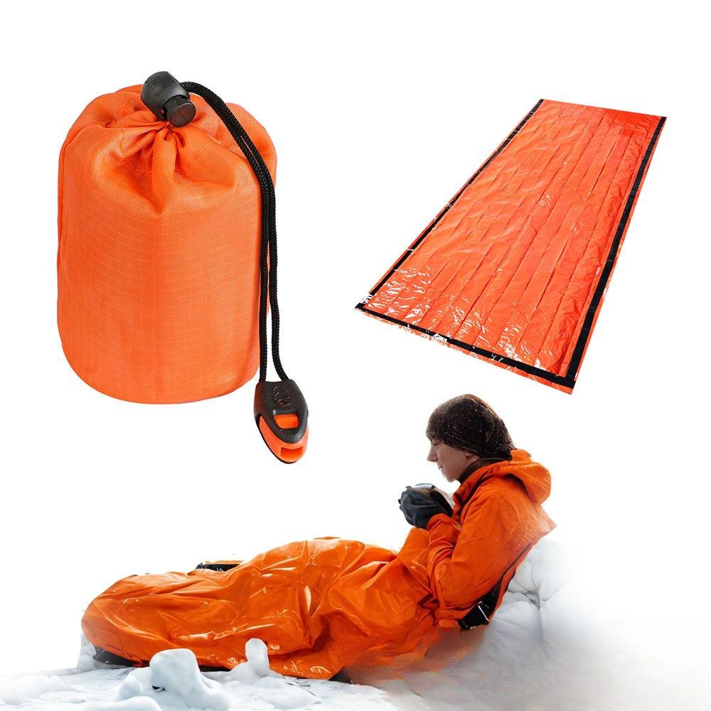 Erste-Hilfe-Biwaksack für den Außenbereich, Camping, Wandern, Bergsteigen, Isolierung gegen Wärmeabgabe im Freien, Warme Decke