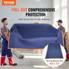 Moving Blankets, 80" x 72", 35 lbs/dz Weight, 12 Packs, Professional Non-Woven & Recycled Cotton Packing Blanket, Heavy Duty Mover Pads for Protecting