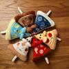 Niedlicher Pizza-Maus Plüsch Schlüsselanhänger Kreatives Essens-Plüschtier Puppe Tasche Anhänger Lustiges Ratten Kuscheltier Für Freunde Geburtstagsgeschenk Kawaii