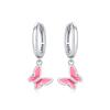 Earrings [Pure Silver·Original Design] Pink Butterfly, Elegant and High-end, Ins Style Confession Exquisite Gift Box #lucky S925 ZJYES-YS-192