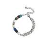 Handmade Geometric Volcano Stone Bracelet For Women Summer Gift Fashion Accessory