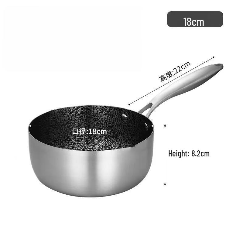 Stainless Steel Non-stick Yukihira Milk Pot Set