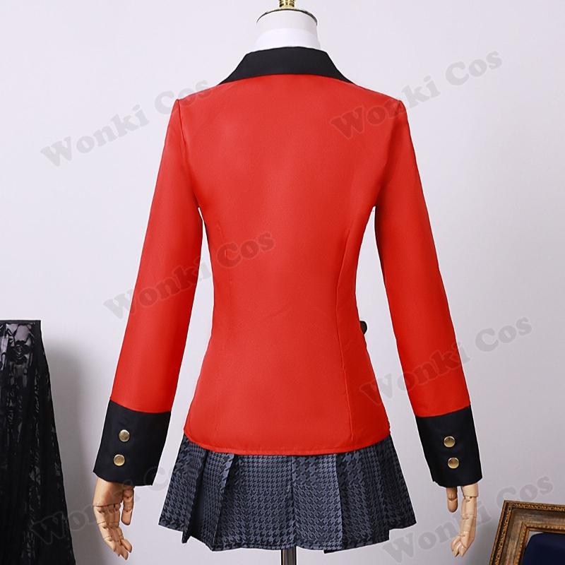 Anime Runa Yomozuki Cosplay Costume Jabami Yumeko Midari Ikishima Cosplay School Uniforms Runa Hoodie Jacket