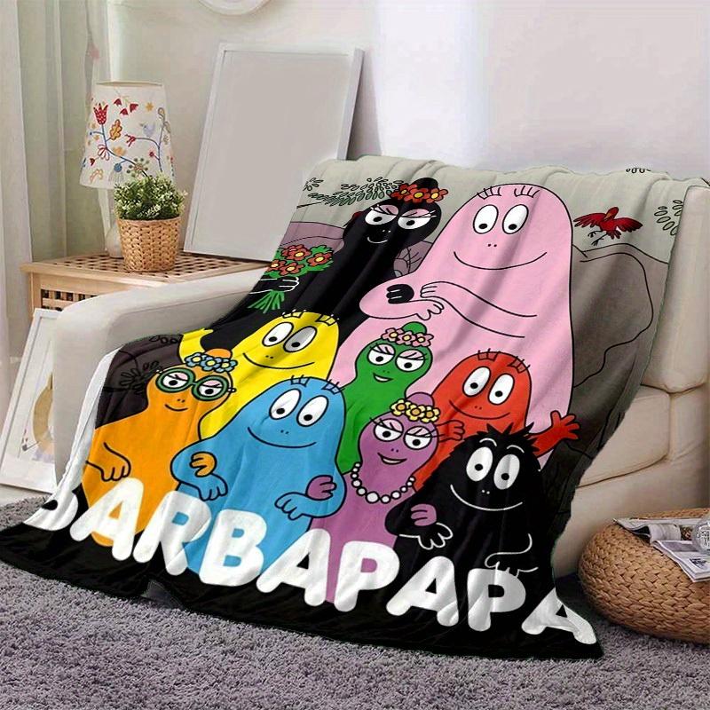 1 Stück, Barbapapa Kuscheldecke, Weiche & Gemütliche Decke für Heimdekoration, Sofabezug, Reise, Camping, Büro-Nickerchen, GeschenkideeB018