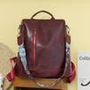 Leather Backpack Women's Backpack Large Capacity Anti-Theft Women's Travel Bag