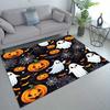 1pc Halloween Pumpkin & Pattern Area Rug - Skidproof, Stain-Resistant, Crystal Velvet, Large Size Perfect