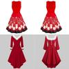 Mrs Santa Claus Christmas Dress Women Cosplay Party Costume Soft And Skin-touch Velvet Material
