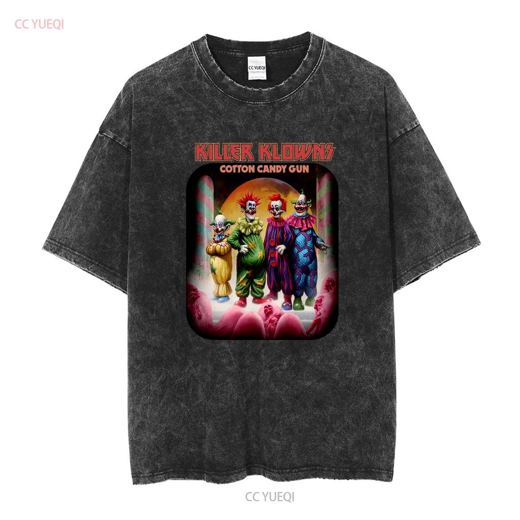 Killer Klowns from Outer Space Movie T Shirt size Small long or short sleeves vintage Washed Casual Unisex fashion