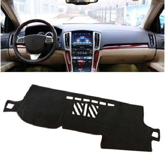 Car DashMat Dashboard Cover Non-slip Protector Black For Cadillac SLS 2007-2012