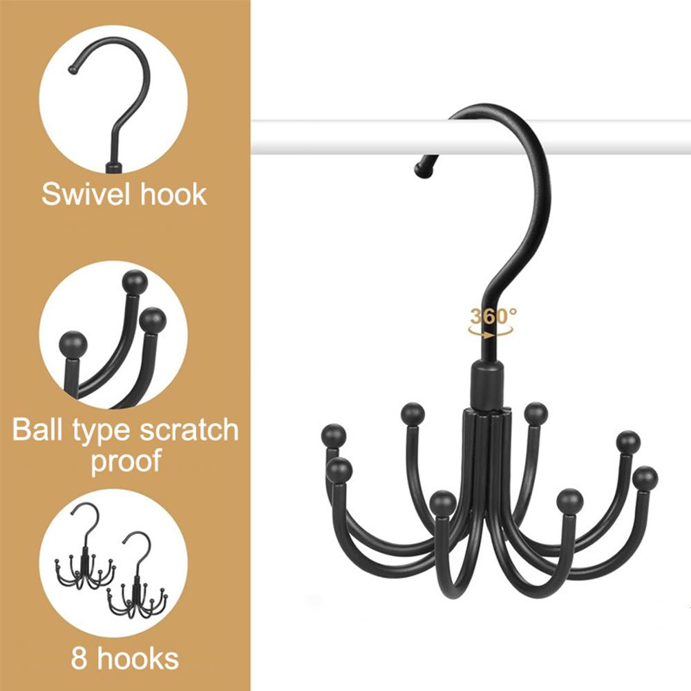 Rotatable Bra Organzier for Closet Storage Capacity Sport Bra Holder, Metal Space Saving Closet Organizers and Storage