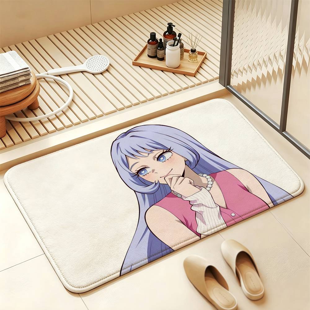 N-Nejire My Hero A-Academia Soft Comfortable Short Plush Rug Carpet mat Anti‑Slip Floor Mat Machine Washable Home Decor