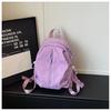 Schoolbag milk mist powder texture sense embroidery star backpack female soft huhu sweet sister little fairy travel shopping small backpack