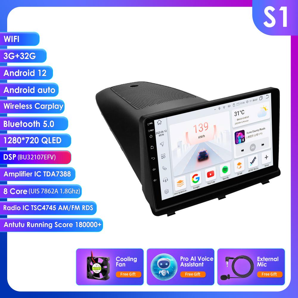 

Ossuret 2 Din Android Auto Radio for Opel Antara 1 2006 - 2017 Car Radio Multimedia Video Player Wireless Carplay Auto RDS Stereo Intelligent Audio S1 8Core 3G 32G AI