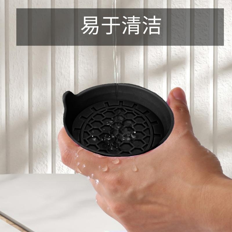 Thick Silicone Car Coasters Not Slip Cup Holders Liners Enhanced Grip Deep Basin Prevent Spills for Vehicles Home Use