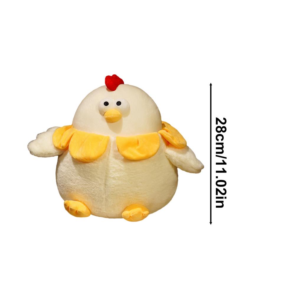 

Цыпленок плюшевый мягкий плюшевый цыпленок 11,02 дюйма милая подушка в виде животного плюшевая кукла очаровательная игрушка для гостиной детской комнаты спальни автомобиля дивана жёлтый
