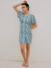 HUGDAY Flower Button Mini Dress