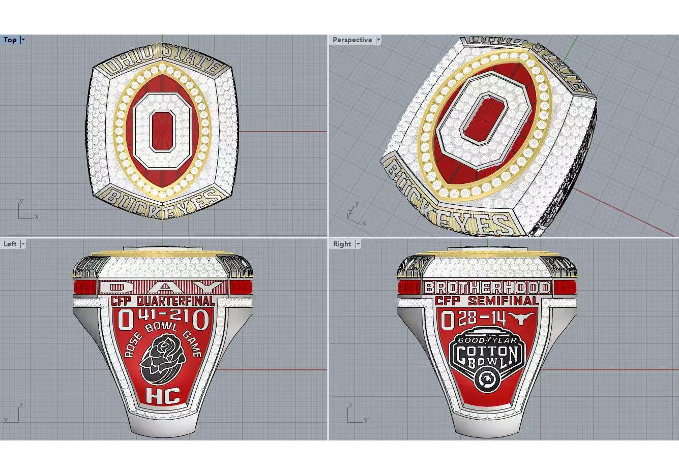 Ohio State Buckeyes 2024-2025 NCAA Conference Championship Ring Size 11