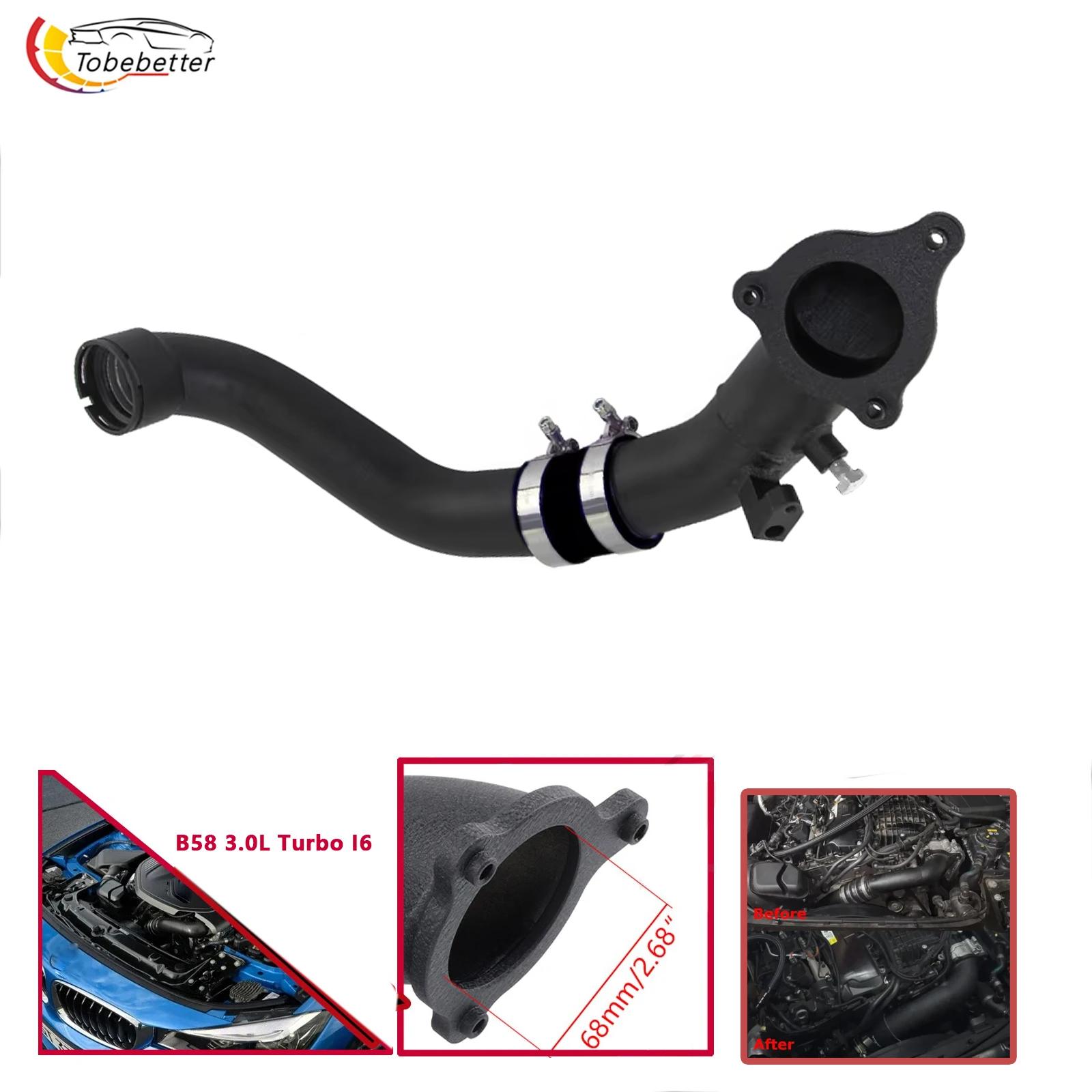 Hi Flow 3  Charge Pipe Intake kit For 2016-2019 BMW B58 3.0L turbo F20 F30 F32 G30 G31 M140i M240i 340i 440i 540i 740i X3 X4 black pipe