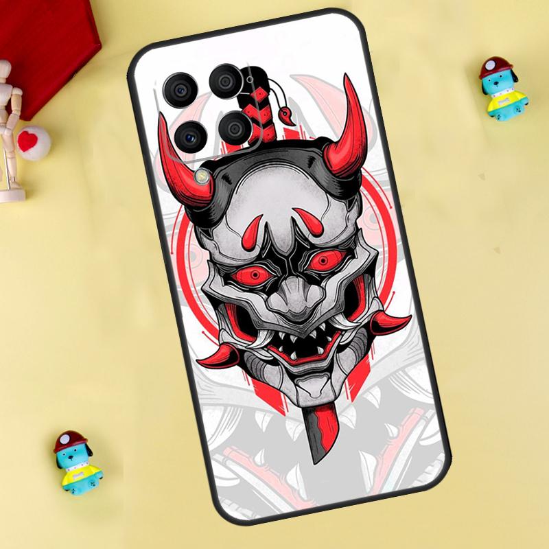 

Samurai Oni Mask Case For Samsung Galaxy M35 M55 M15 M11 M12 M13 M14 M06 M16 M36 M56 M31 M53 M32 M52 M34 M54 Samsung M55