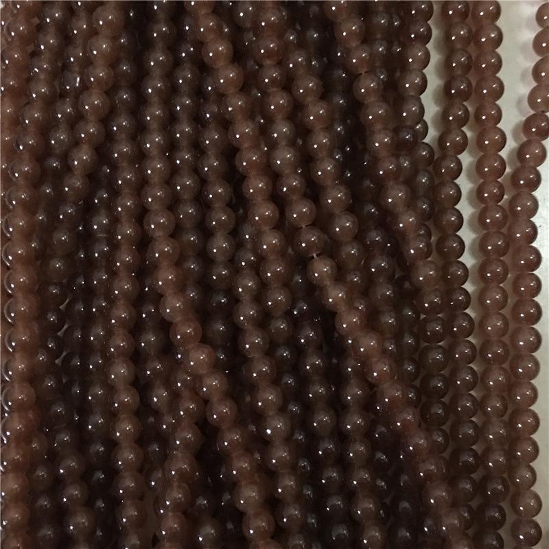 8MM Glossy Synthetic Jade Agate Glass Beads for Bracelets, Necklaces, Hairpins - Round Imitation Jade Loose Beads