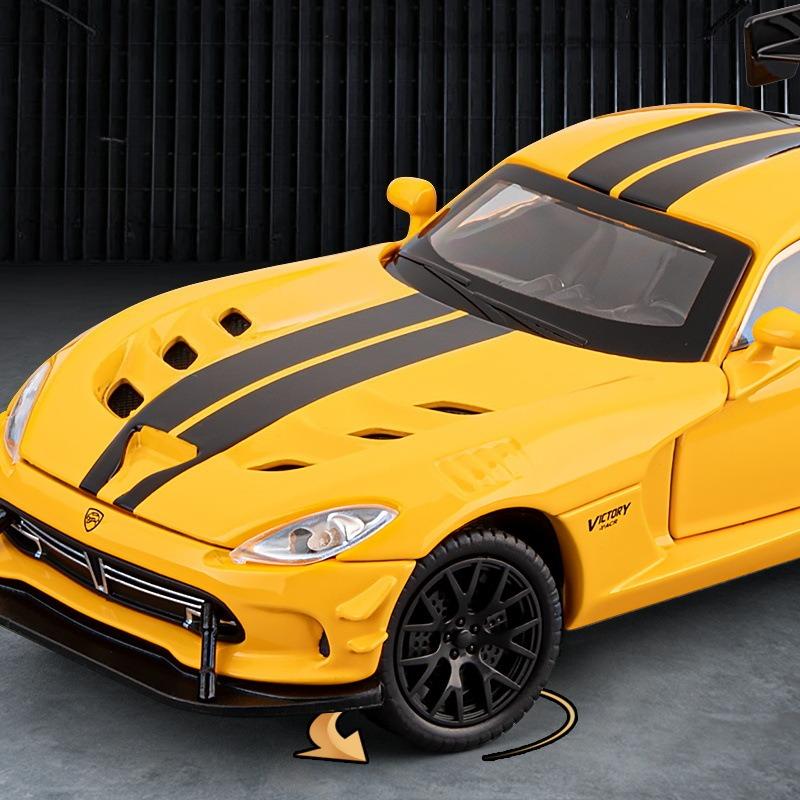 Viper ACR Massive Sports Car Alloy Diecast Model Car Children's Toy Car Racing Games With Kids With Sound Light Gifts