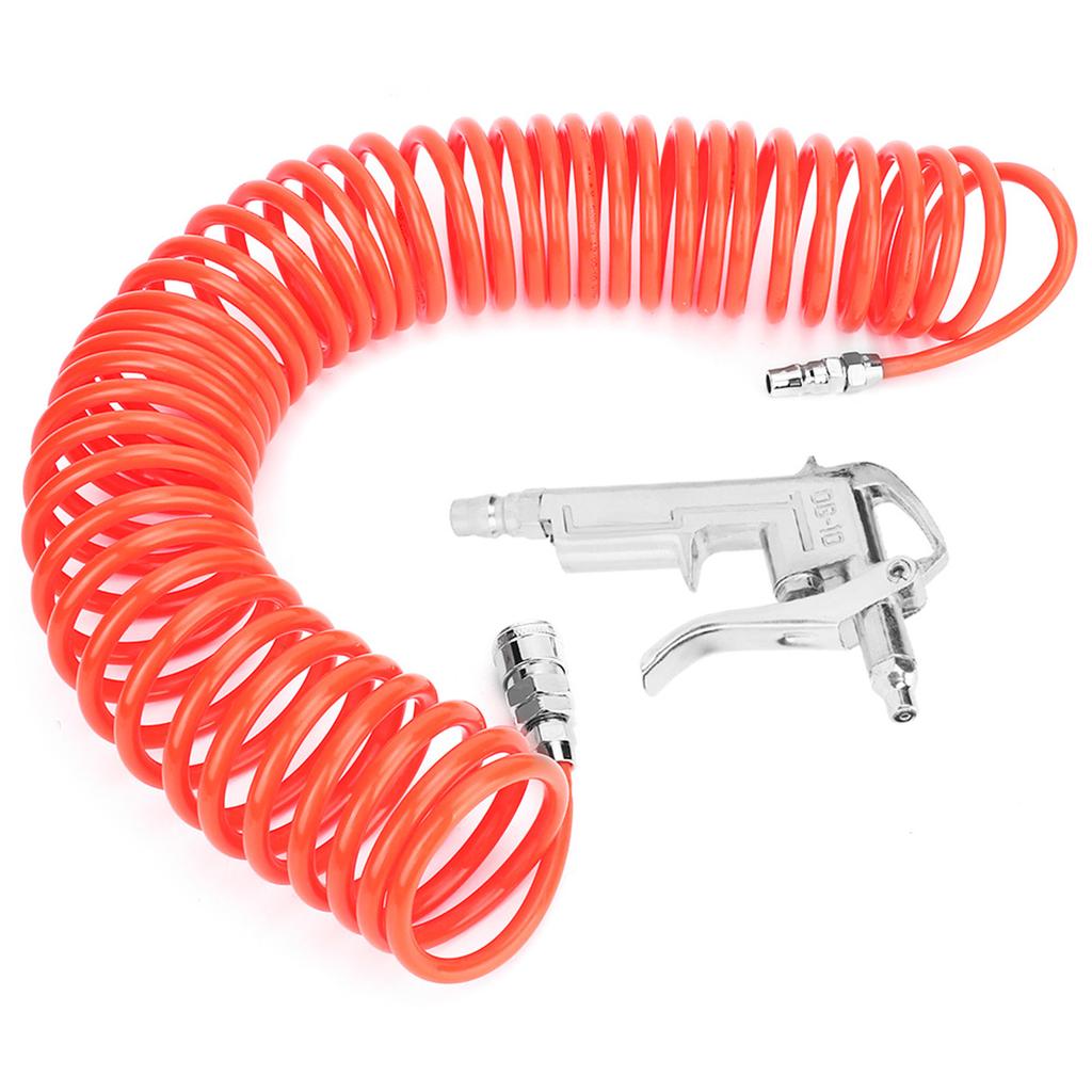 Aluminum Alloy Air Duster Blow Gun with 9m Spring Hose Dust Removal Cleaning Tools