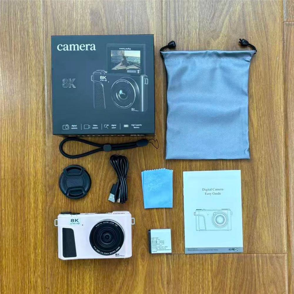 

8K Mirrorless HD Camera with Flip Screen, WiFi, Selfie Mode - Perfect for Students and Parties