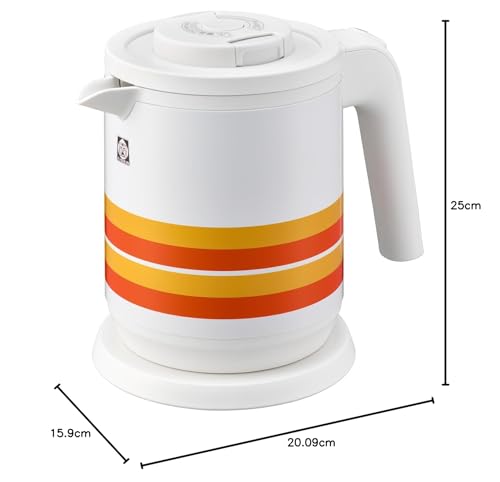Tiger Steamless Electric Kettle, 0.6L, Web Exclusive, 100th Anniversary Model, Retro Orange Stripe, PCK-T060WO