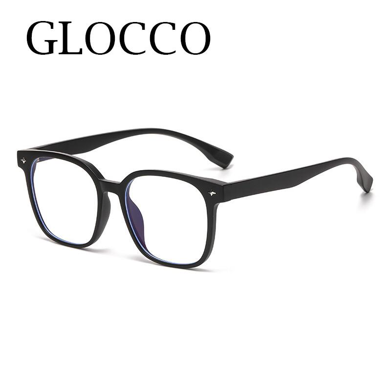 Unisex Square Plastic Frame Reading Glasses Anti Blue Light Clear Glasses Ultra Light Leopard Eyeglasses For Back To School