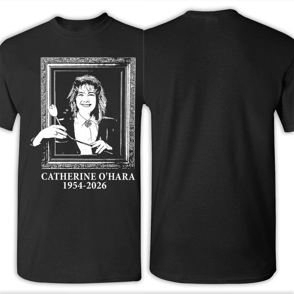 Catherine OHara TShirt for Unisex Humor Pure Cotton Tee Shirt Crewneck Short Sleeve T Shirt Birthday Gift Tops