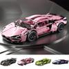 Highly Popular Cyberpunk Lamborghini Carriage Edition Lego Model Remote Control Car Toy
