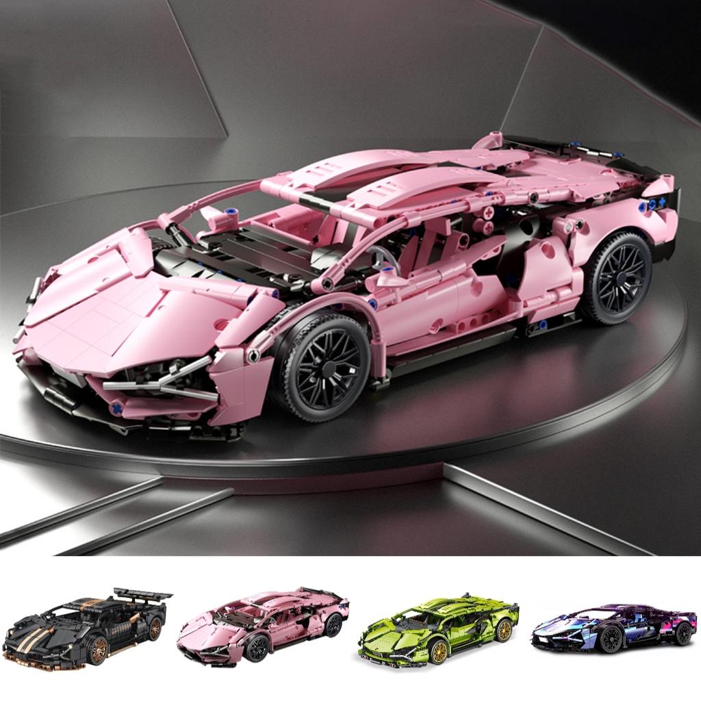 Highly Popular Cyberpunk Lamborghini Carriage Edition Lego Model Remote Control Car Toy