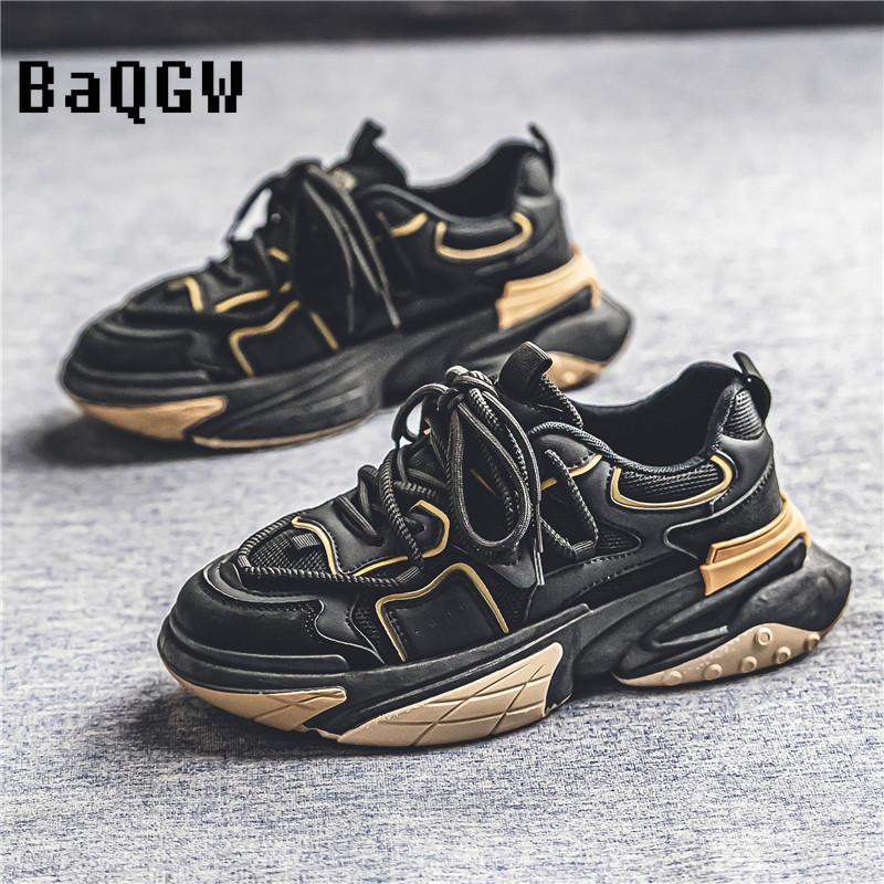 Fashion Men's Luxury Design Casual Sneakers for Men Thick Sole Chunky Sneakers Platform Trend Walking Sports Shoes Chaussure Homme