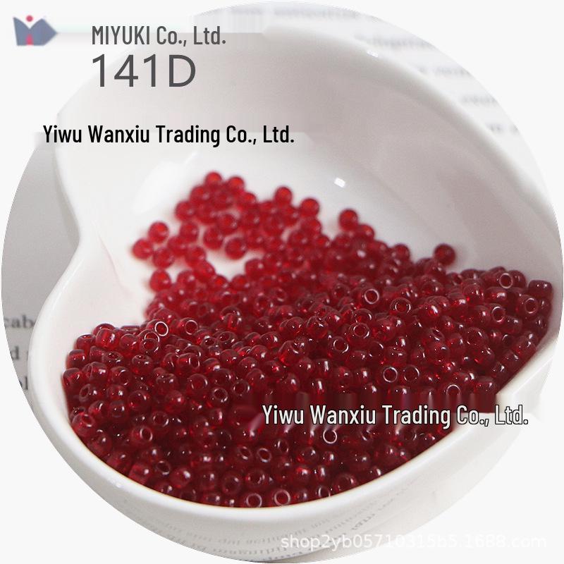 MIYUKI 3mm Transparent Glass Seed Beads for DIY Jewelry Making
