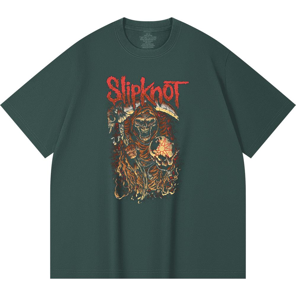 230 Gsm 100% Cotton Heavy Metal T-Shirt Rock Band Popular Music Print Unisex Heavy Cotton T Shirt