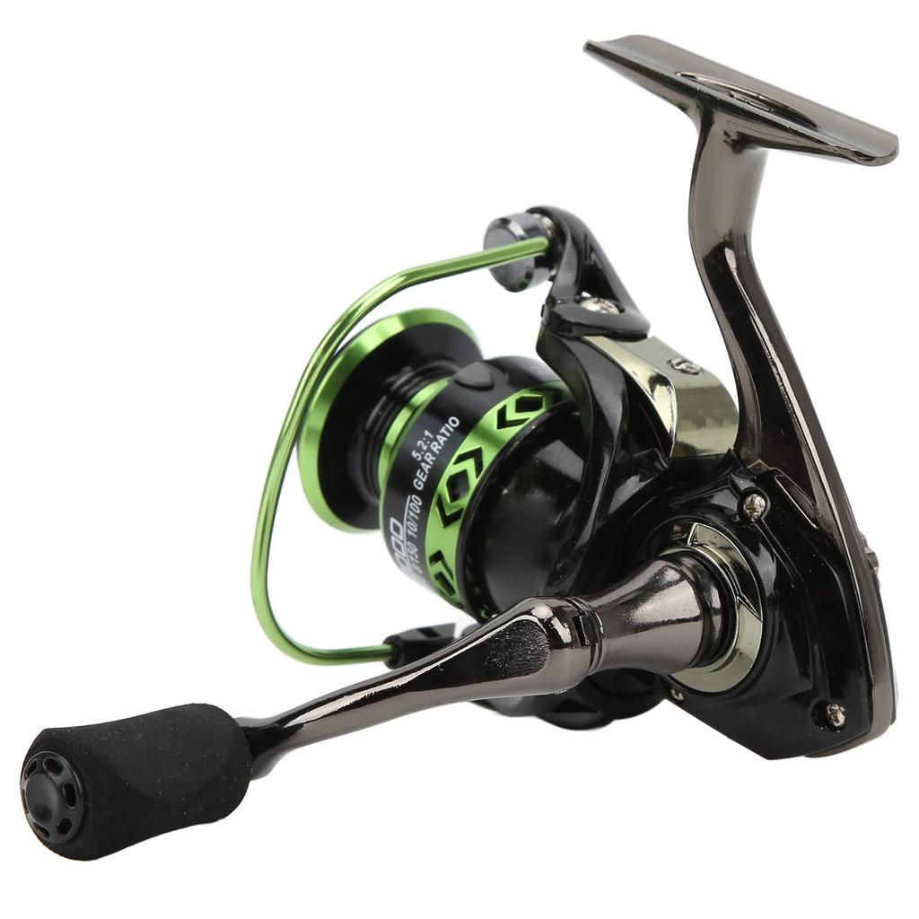 Spinning Fishing Reel with Geometric Cup Shielded Bearings for Fishing Enthusiasts All-Metal 5.21 High-Performance (DK2000)