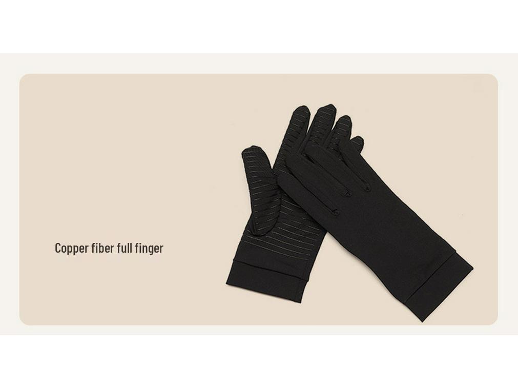 Outdoor Radfahren Halbfinger Kupferfaser Fitnesshandschuhe mit Silikon Anti-Rutsch-Griff